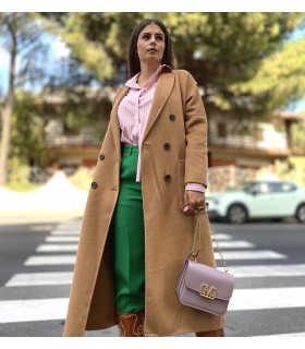 Cappotto doppio petto beige
